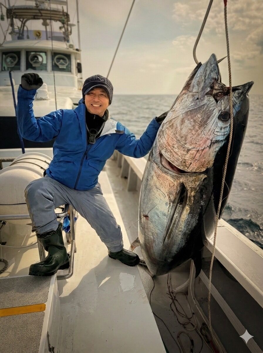 敬愛するお客様が釣った本マグロ270ｋｇ　マグロづくしで食事会