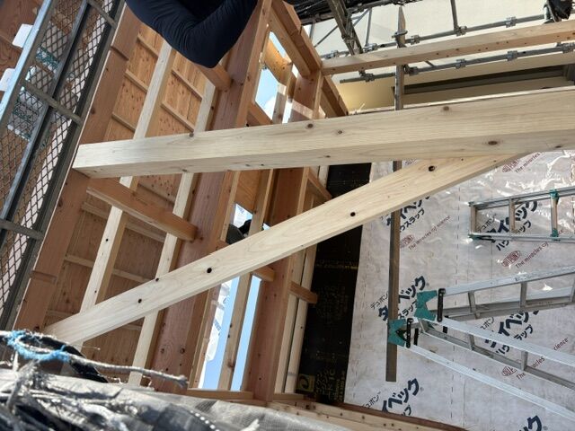 増築建て方後に陸屋根の防水下地